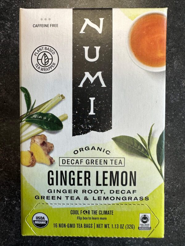 Numi Ginger Lemon Decaf Green Tea 01